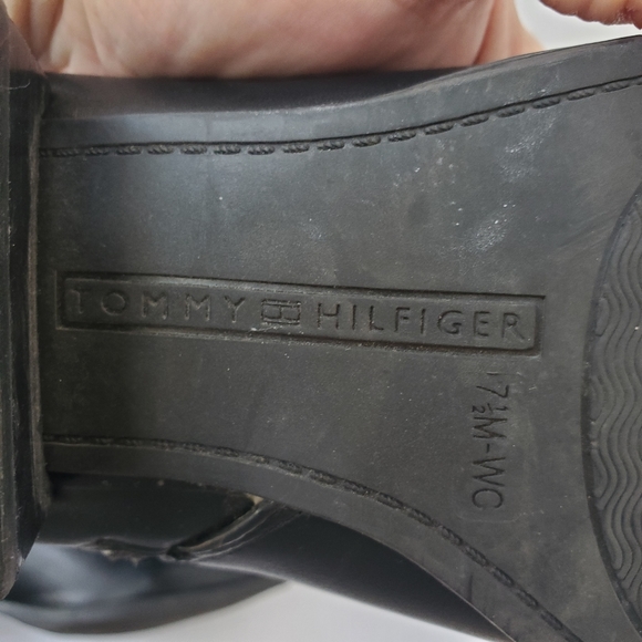 T. Hilfiger MADELEN Black Riding Knee Boots Size 6.5 - EUC! - Picture 15 of 16